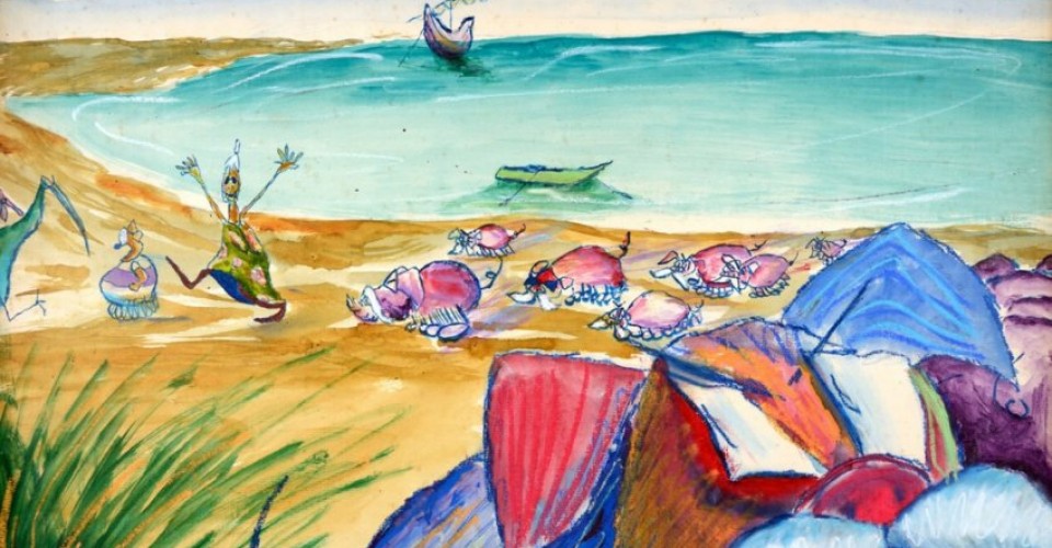 Na ilha dos terríveis porcos com bigodes!